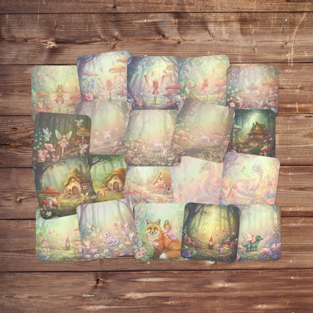 (20) FAIRYCORE Stickers, Holigraphic! 4.5mm